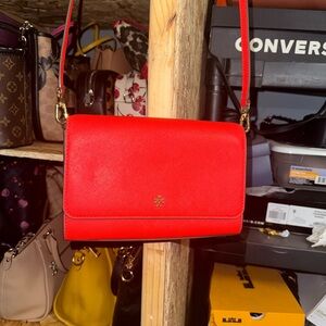 Tory Burch Vibrant Red Crossbody Bag